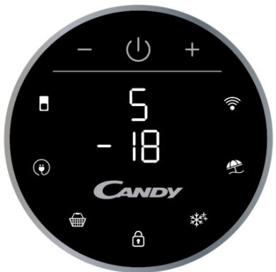 CANDY CMNV6182XWD - UNITE D'affichage RONDE - 1