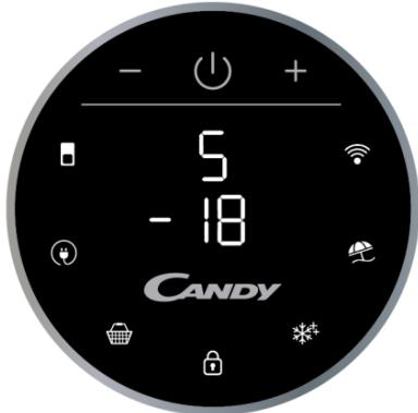 CANDY CMNV6182XWD - Vertikales Display - 2