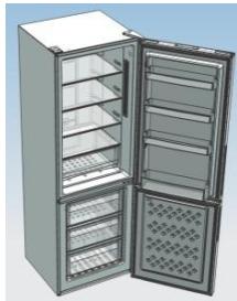 CANDY CMNV6182XWD - This situation apply to open door in right side This situation apply to left side Assemble the refrigerator door and freezer door to the opposite side - 6