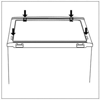 BRANDT BFC7527SW - Inverser le (:é d'ouverture de la porte - 11