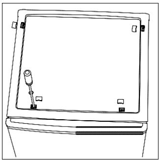 BRANDT BFC7527SW - Inverser le (:é d'ouverture de la porte - 1