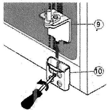 ROSIERES RSBS540 - Démontage de la porte du réfrigérateur - 4