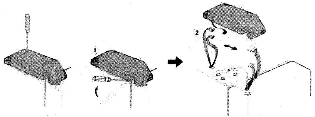 ROSIERES RSBS540 - Démontage de la porte du congelateur - 1