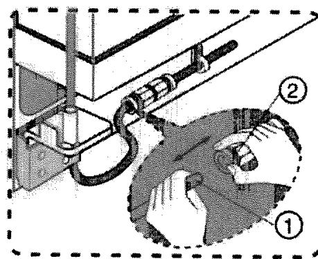 ROSIERES RSBS540 - Retrait du tuyau d'alimentation d'eau du réfrigérateur/congélateur - 1