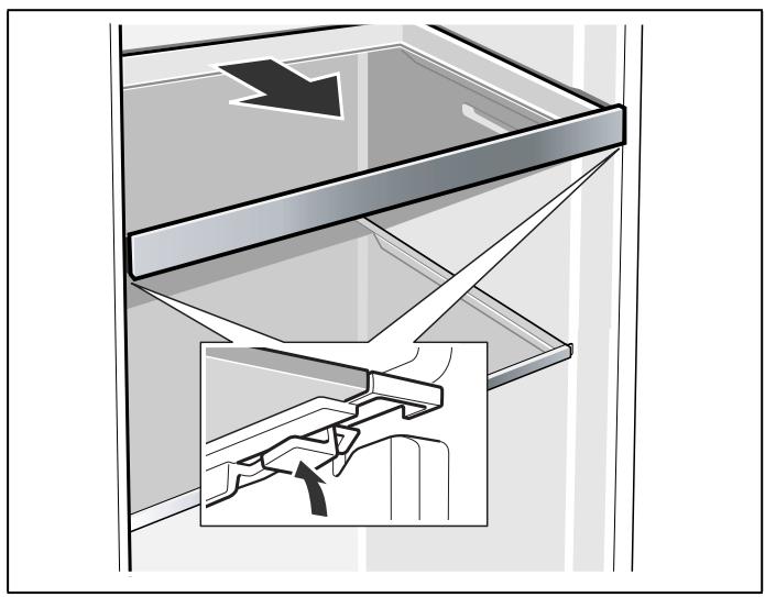 GAGGENAU RC 282 203 - Taking out the extendable glass shelf - 1