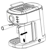 SWAN SK22150 - CLEANING THE MILK RESERVOIR AND FROTHING TUBE - 1