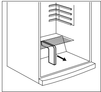 ELECTROLUX EJF5442AO - Second Step: Taking out the partition crisper center between the crispers. - 1