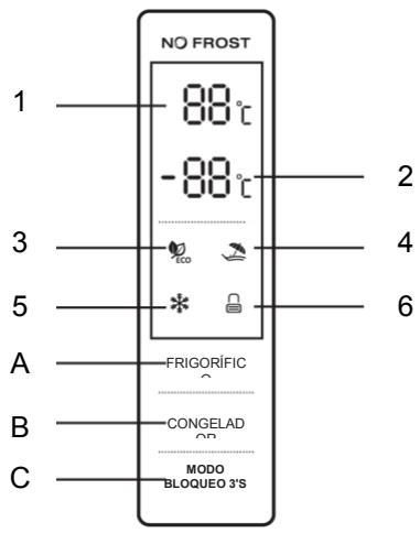 BRANDT BFC8632NX - Panel de control - 1