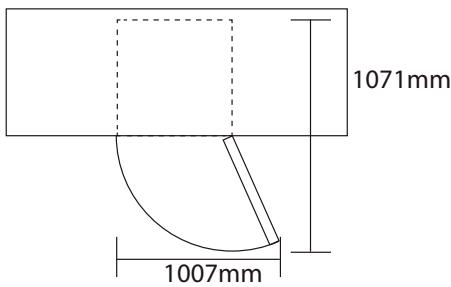 BRANDT BFC8632NX - Space Requirement - 1