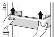 LG GB6216SDS  -  GB6216SPS - Retrait du panier de porte du réfrigérateur / congélateur - 1