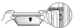 LG GB6216SDS  -  GB6216SPS - Réinstallation du couvercle à légumes - 2