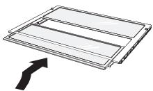 SAMSUNG RB29FERNCSA - UTILISATION DE L'ÉTAGÈRE PLIANTE (EN OPTION) - 1