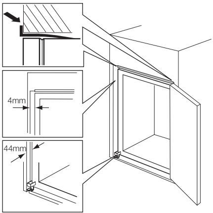 ELECTROLUX ERN16510 - Omhängning av dörr - 5