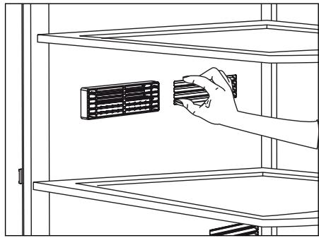 BEKO CN151930DX - Beschreibung und Hinweise zur Reinigung des Geruchsfilters: - 1