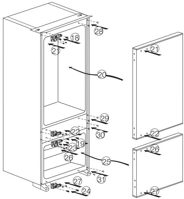 BEKO CBI7772 - Inversión de las puertas - 2