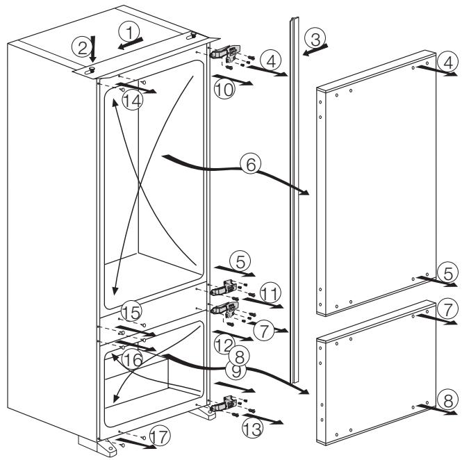 BEKO CBI7772 - Inversión de las puertas - 1
