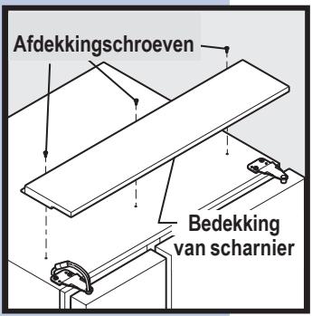 Afdekkingschroeven Bedekking van scharnier