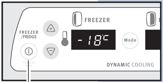 FREEZER /FRIDGE - 18°C Mode C°/F° Dynamic COOLING