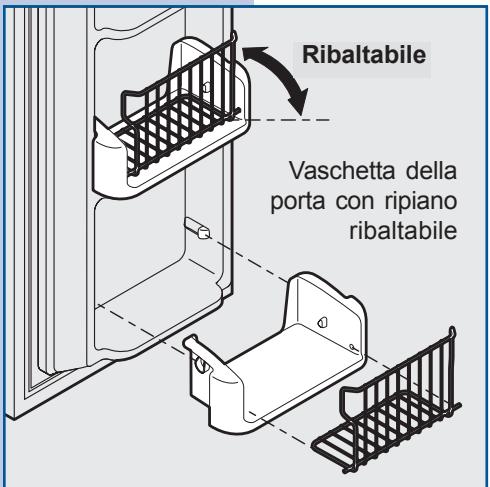 Ribaltabile Vaschetta della porta con ripiano ribaltabile