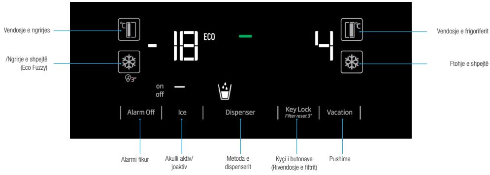 BEKO GN162330X - GN162330XBN - Aktivizimi i paralajmérimit t énderrimit t filtrit t ujit (Pör produkt e lidhura me linjén e ujit t rrjetit kryesor dhe t pajisura me filter) - 1
