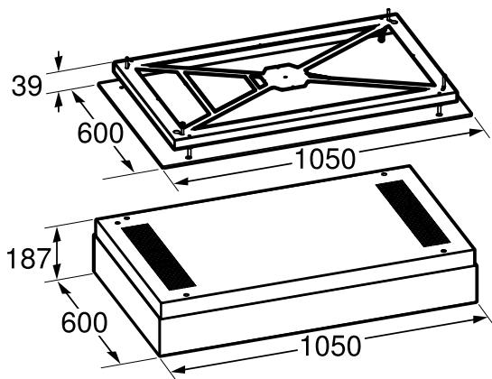 GAGGENAU AC270101 - Afmetingen van het apparaat - 1