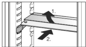 LIEBHERR ICUS3324 - Utiliser la tablette de rangement composée de deux parties - 1