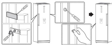 SAMSUNG RR35H6100WW - Inversement de la porte du réfrigérateur - 18