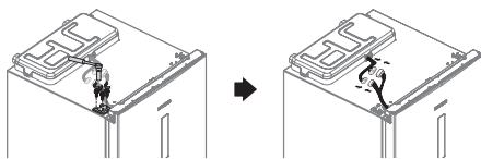 SAMSUNG RR35H6100WW - Inversement de la porte du réfrigérateur - 21