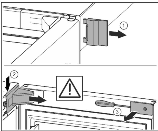 LIEBHERR CBNEF 5715  -  CBNEF5735-21 - Reversing the door - 1