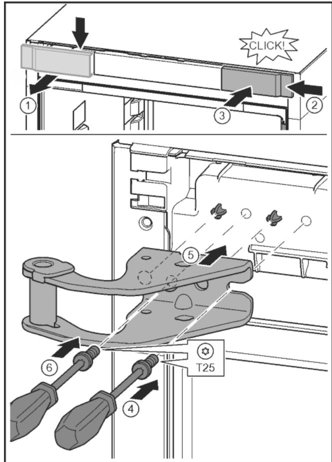 LIEBHERR CBNEF 5715  -  CBNEF5735-21 - Moving the upper bearing parts to the other side - 2