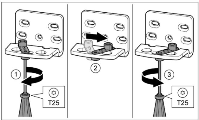 LIEBHERR CBNEF 5715  -  CBNEF5735-21 - Moving the lower bearing parts to the other side - 2