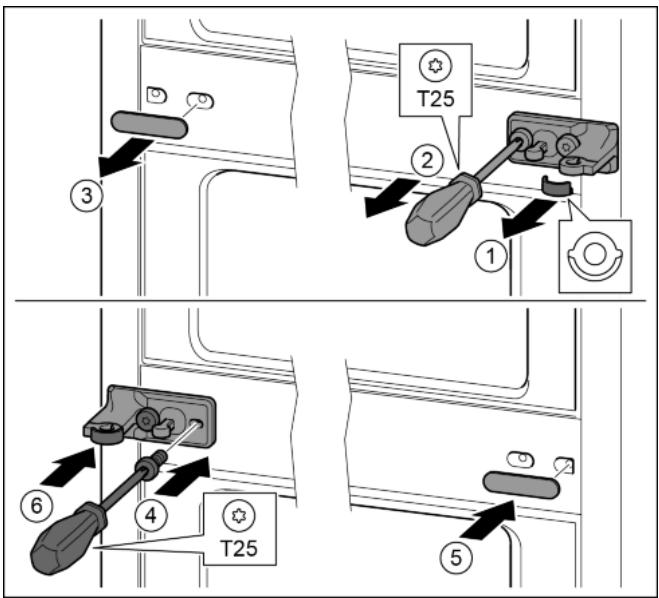 LIEBHERR CBNEF 5715  -  CBNEF5735-21 - Moving the central bearing parts to the other side - 1