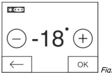 LIEBHERR CNEF3515 - Setting the temperature - 1