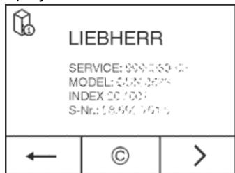 LIEBHERR CNEF3515 - WARNING - 2