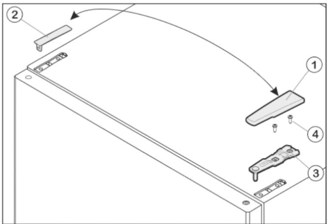 LIEBHERR CNEF3515 - Changing over the door hinges - 1