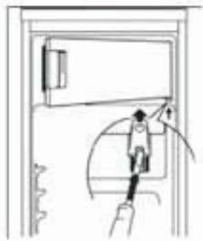 ZANUSSI ZRG10800WA - Freezer compartment door reversal - 1