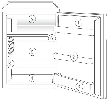 ZANUSSI ZRG10800WA - Bendras šaldytuvo vaizdas - 1