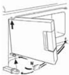ZANUSSI ZRG10800WA - Inversion du sens d'ouverture de la porte du compartmenting congelateur - 2
