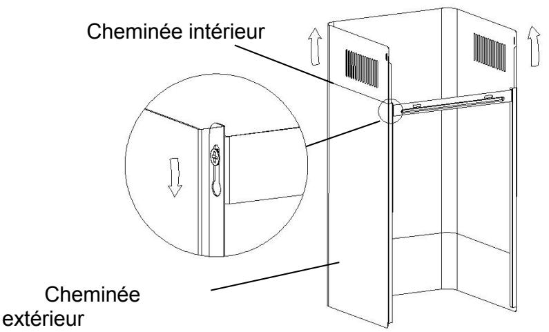 CANDY CVMA60B - Soulever la hotte et fixer la sur la fixation murale - 2
