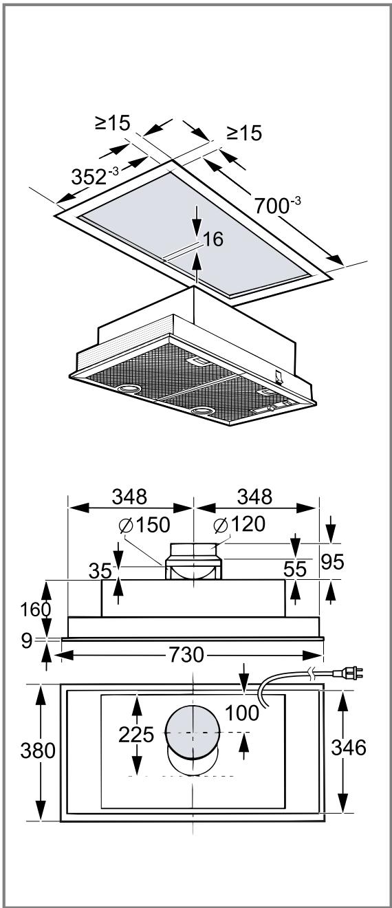 ≥15 352-3 ≥15 700-3 16 348 Ø150 Ø120 35 55 95 160 9 730 380 225 100 346