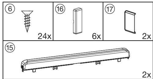 MIELE KF37673ID - Pour le montage des portes du meuble : - 1
