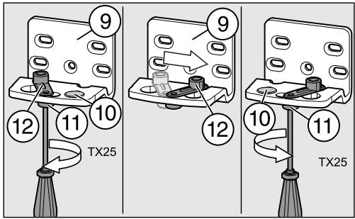 MIELE KD26022EDO  -  KD 26022 ws - Mise en place du support palier inférieur - 2