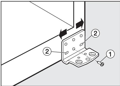 MIELE KD26022EDO  -  KD 26022 ws - Aligner les portes de l'appareil - 1