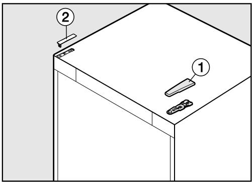 MIELE KD26022EDO  -  KD 26022 ws - Retirer les caches supérieurs - 1