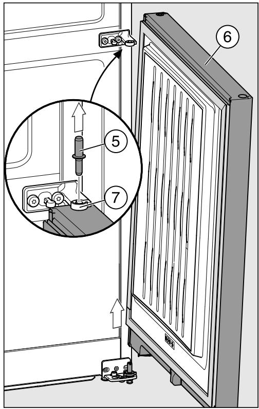 MIELE KD26022EDO  -  KD 26022 ws - Retirer la porte inférieure de l'appareil - 1