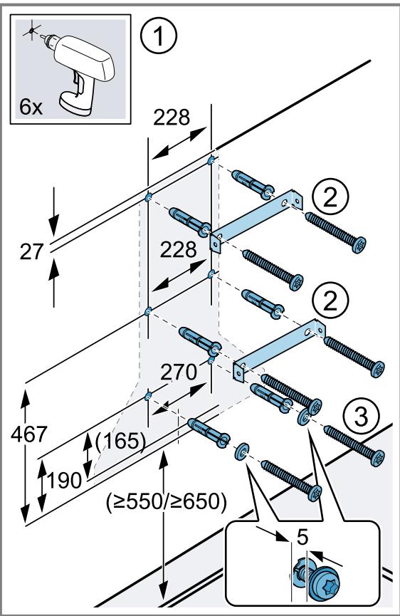 NEFF D92PBC0N0 - Préparation du mur - 1