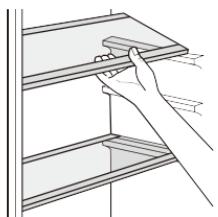 DE DIETRICH DRL 1624J - Étagères amovibles en option - 1