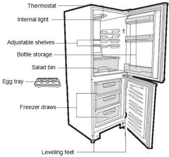 CANDY CMCS5154W - COMBI REFRIGERATOR CANDY - 1
