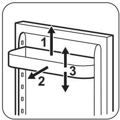 ZANUSSI ZRB34214WA - Positioning the door shelves - 1