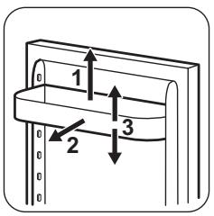 ZANUSSI ZRB34214WA - Posizionamento dei ripiani della porta - 1